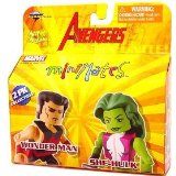 Marvel Minimates Avengers Wonder Man and She-Hulk Figure 2 Pack [Toy]